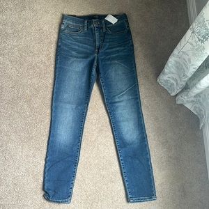 NEW J Crew 9” high rise skinny jeans jegging signature stretch size 27 AS161 DOW